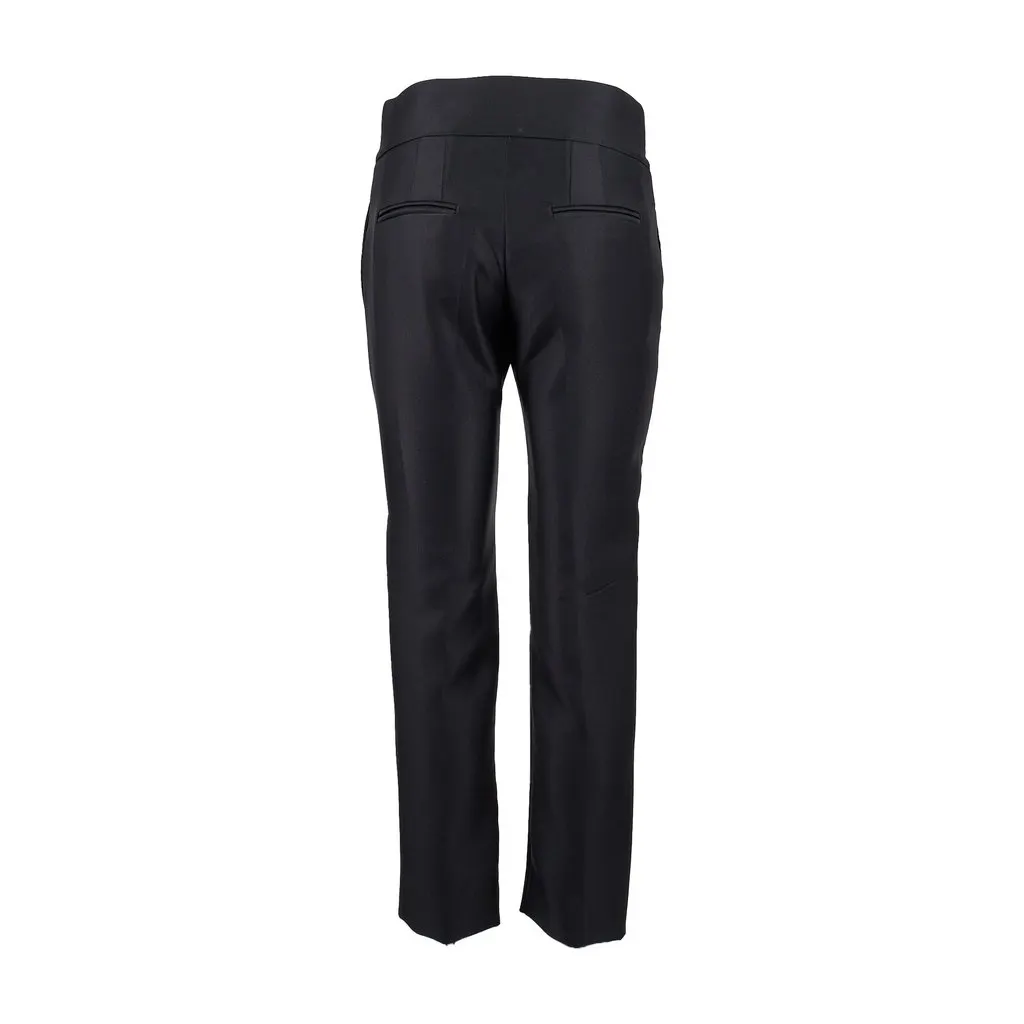 Gianfranco Ferré High-waisted Tailored Pants - '00s Red Silk Good - Back View