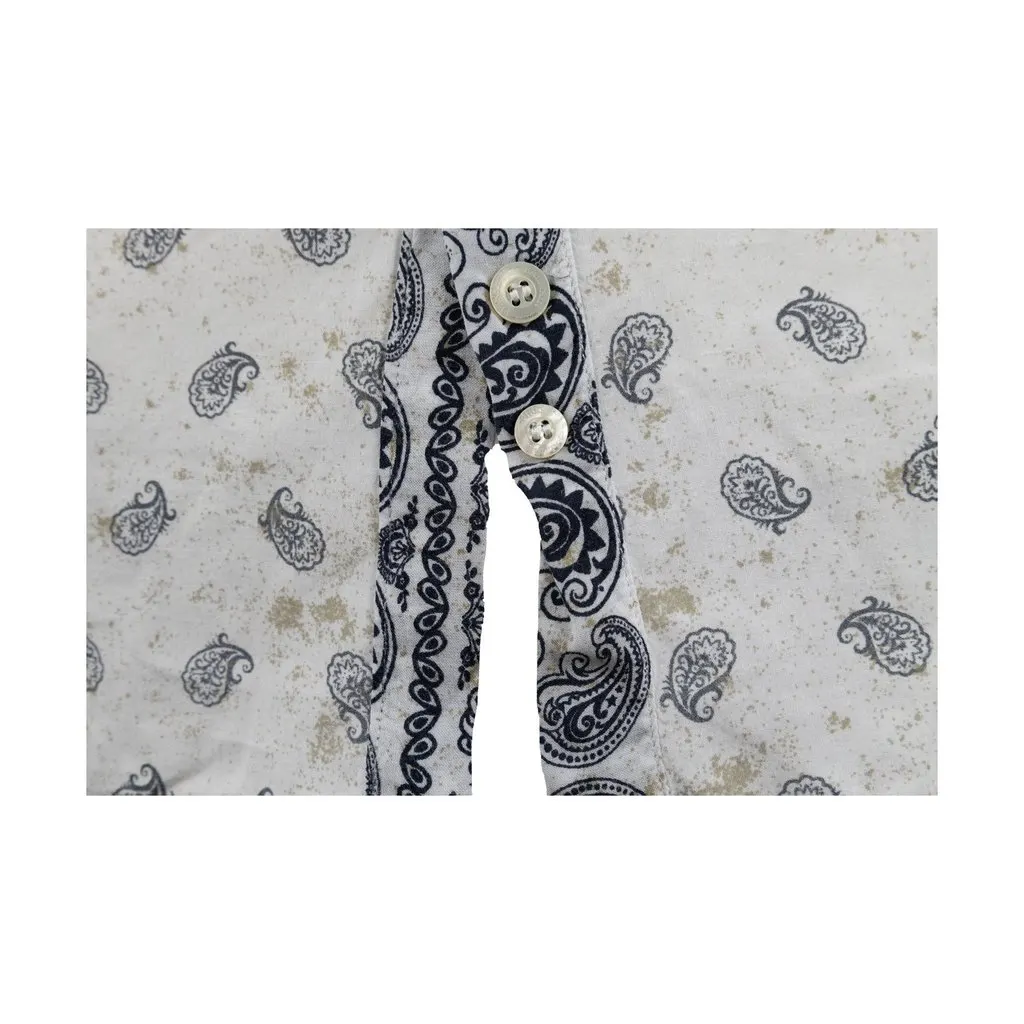 Balmain Pierre Balmain Paisley Print Shirt - '10s Red Cotton Good - Box View