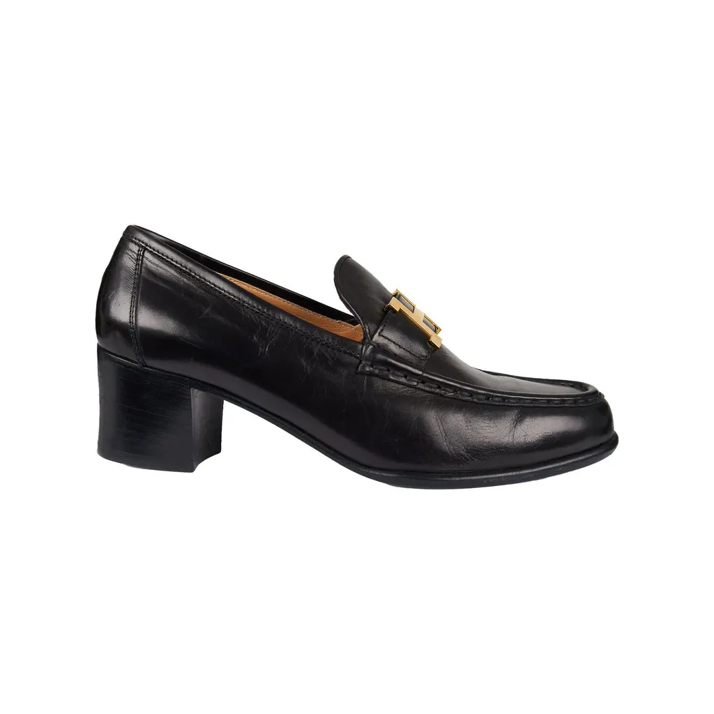 Hermès Constance Leather Heel Pumps - '10s MultiColor Leather Good - Front View