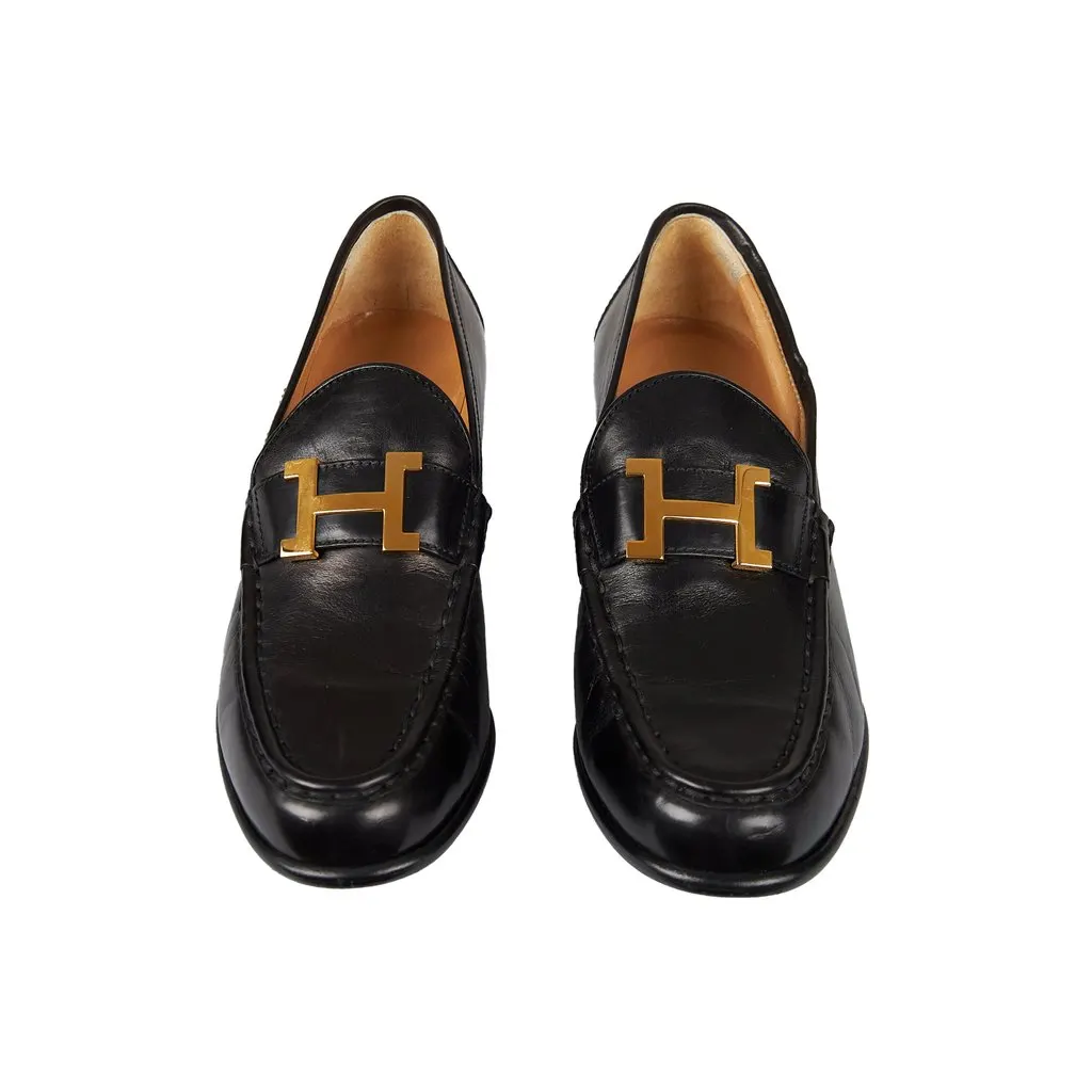 Hermès Constance Leather Heel Pumps - '10s MultiColor Leather Good - Back View