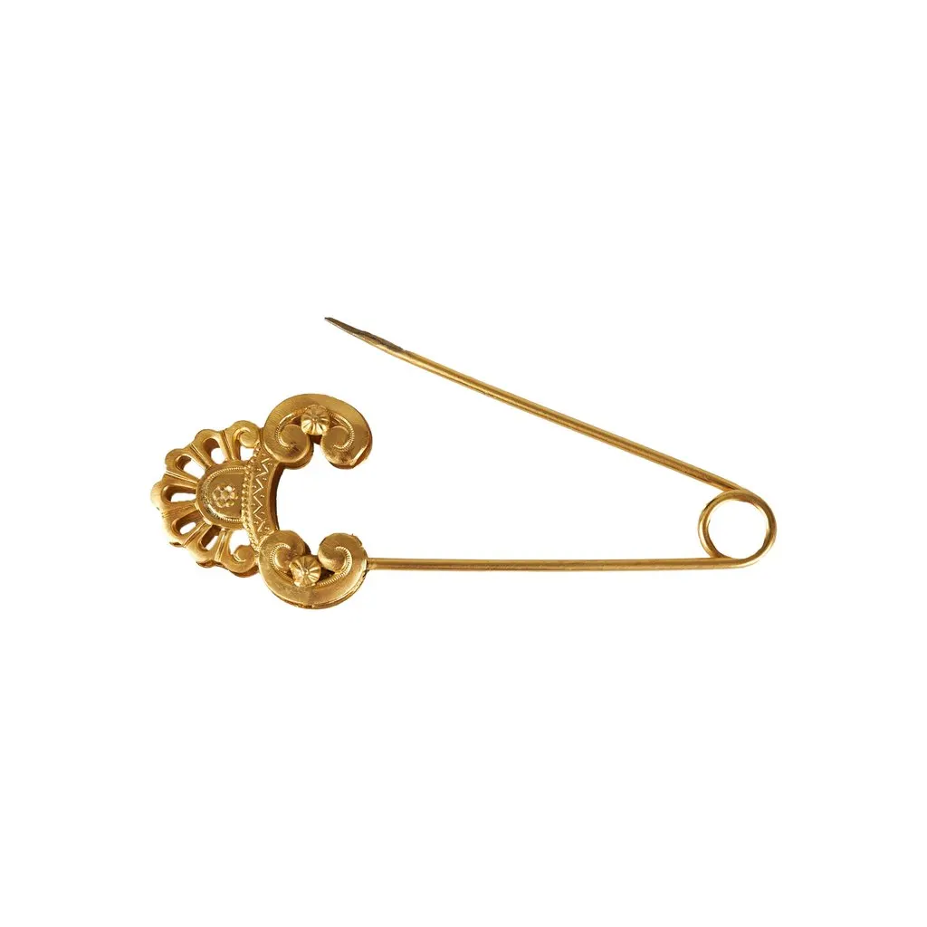 Unsigned Golden Pin - '10s Gold Good - Back View