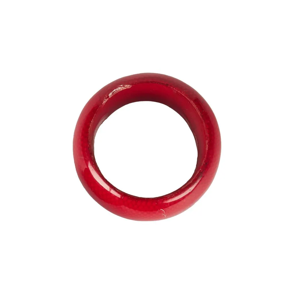 Unsigned Plexiglass Bangle Set - '90s Red Good - Inside View