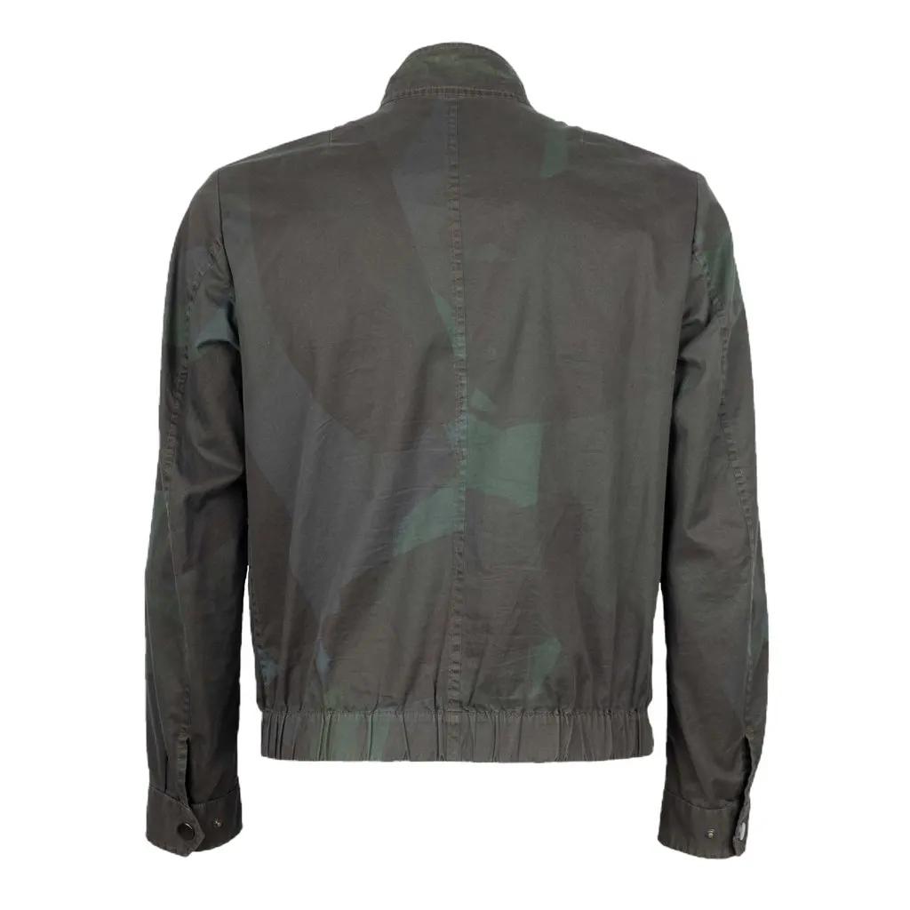 Dries Van Noten Camouflage Jacket - '10s Red Cotton Good - Back View