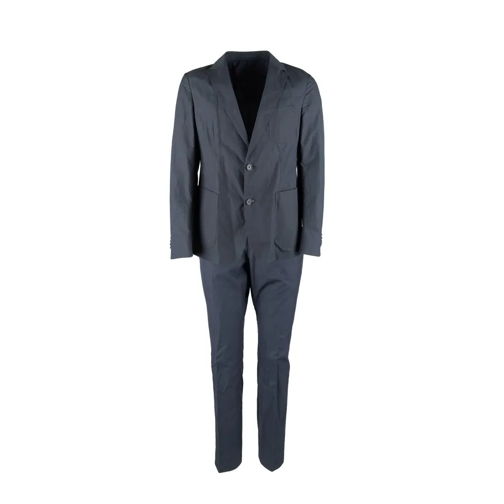 Zegna Z Zegna Cotton Suit - '00s Red Cotton Good - Front View