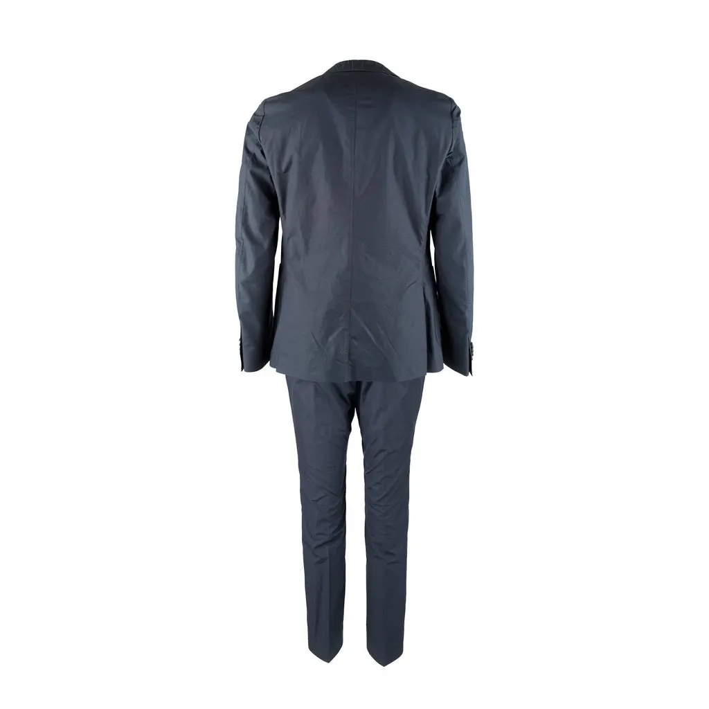 Zegna Z Zegna Cotton Suit - '00s Red Cotton Good - Back View
