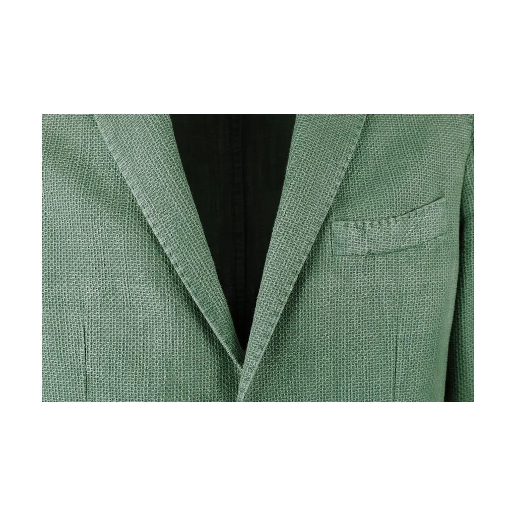 Unsigned L.B.M. 1911 Cotton Blend Blazer - '10s Red Cotton Good - Inside View