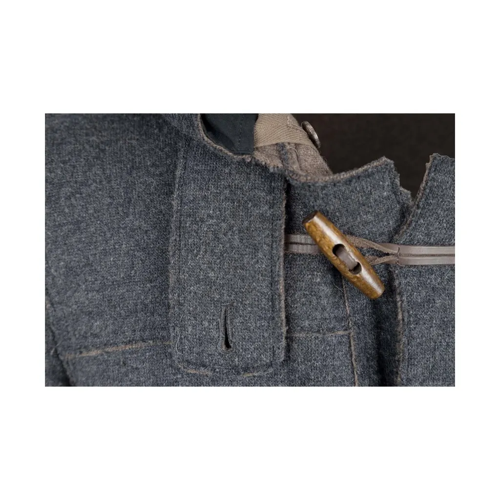 Unsigned Dondup Wool Duffle Coat - '10s Brown Wool Good - Model View