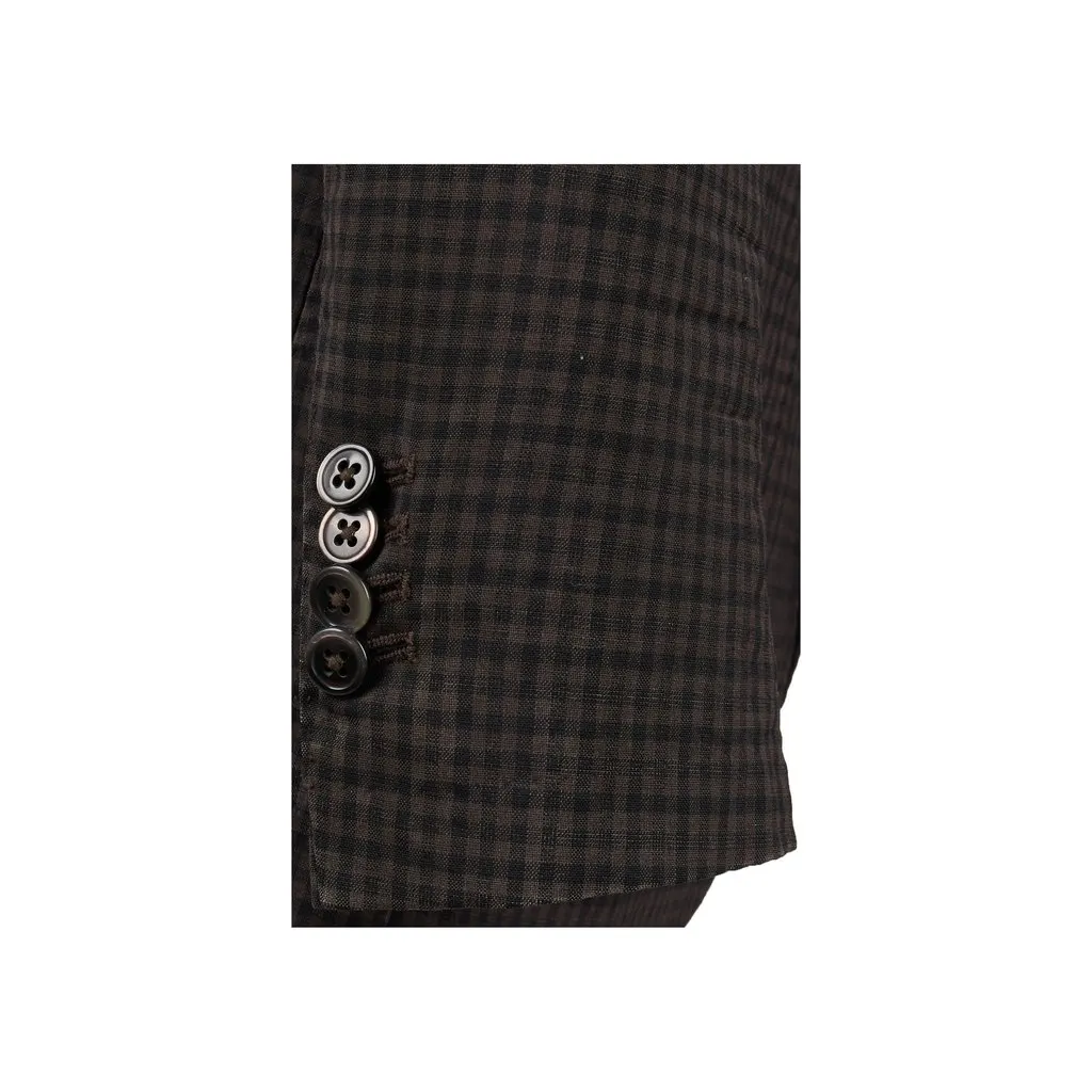 Unsigned L.B.M. 1911 Checkered Jacket - '00s Red Wool Good - Box View