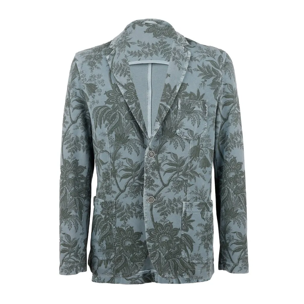 Unsigned Circolo 1901 Paisley Printed Jacket - '00s Red Cotton Good - Front View