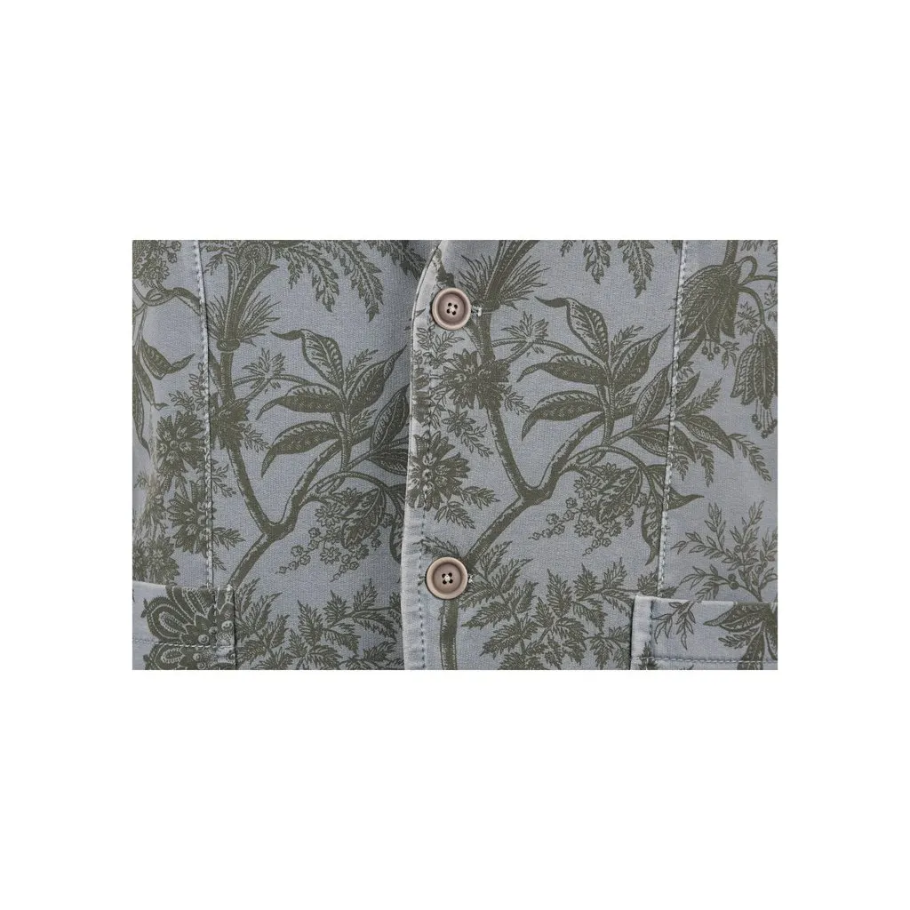 Unsigned Circolo 1901 Paisley Printed Jacket - '00s Red Cotton Good - Model View