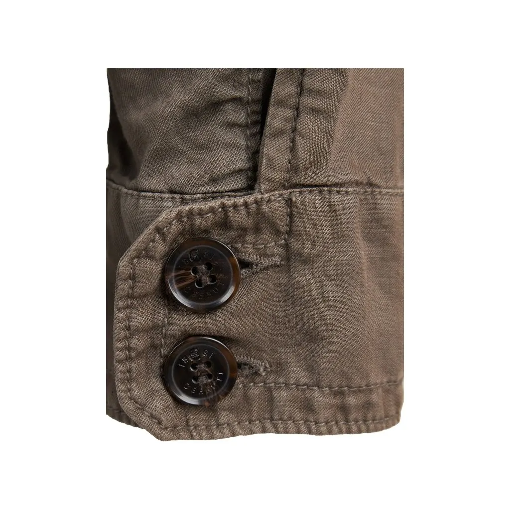 Cerruti 1881 Cerruti 1881 Faded Jacket - '00s Brown Linen Good - Model View