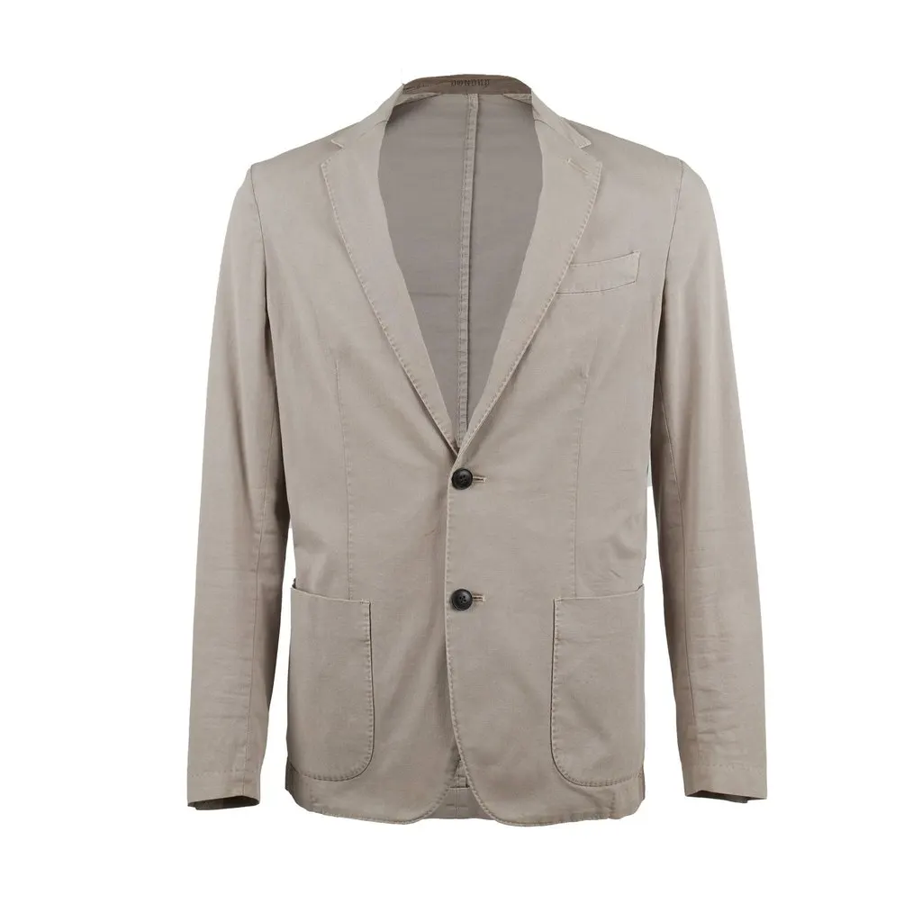 Unsigned Dondup Beige Blazer - '00s Beige Cotton Good - Front View