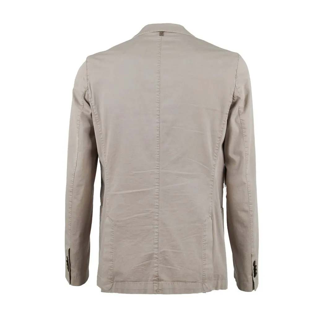 Unsigned Dondup Beige Blazer - '00s Beige Cotton Good - Back View