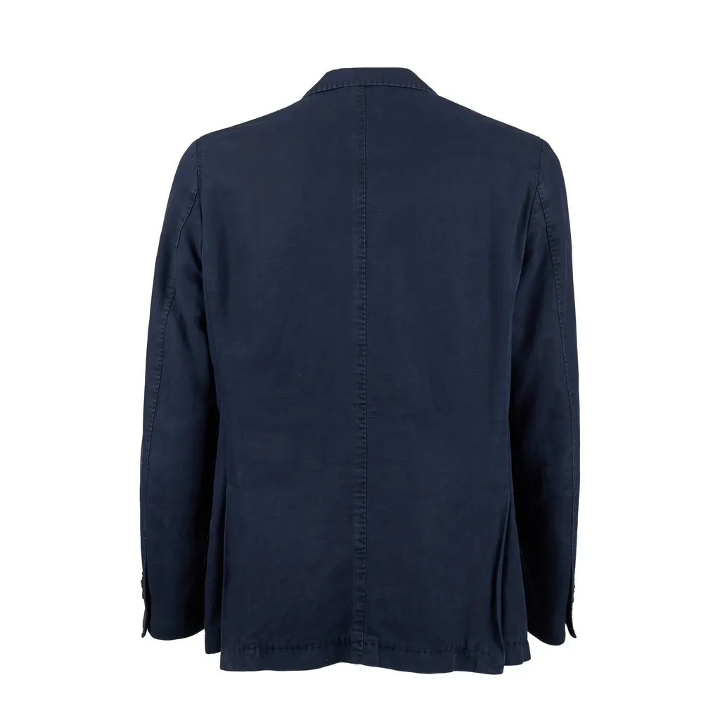 Unsigned Cotton Blazer - '00s Red Cotton Good - Back View