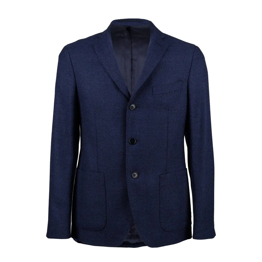 Unsigned Wool Blazer - '10s Red Wool Good - Front View