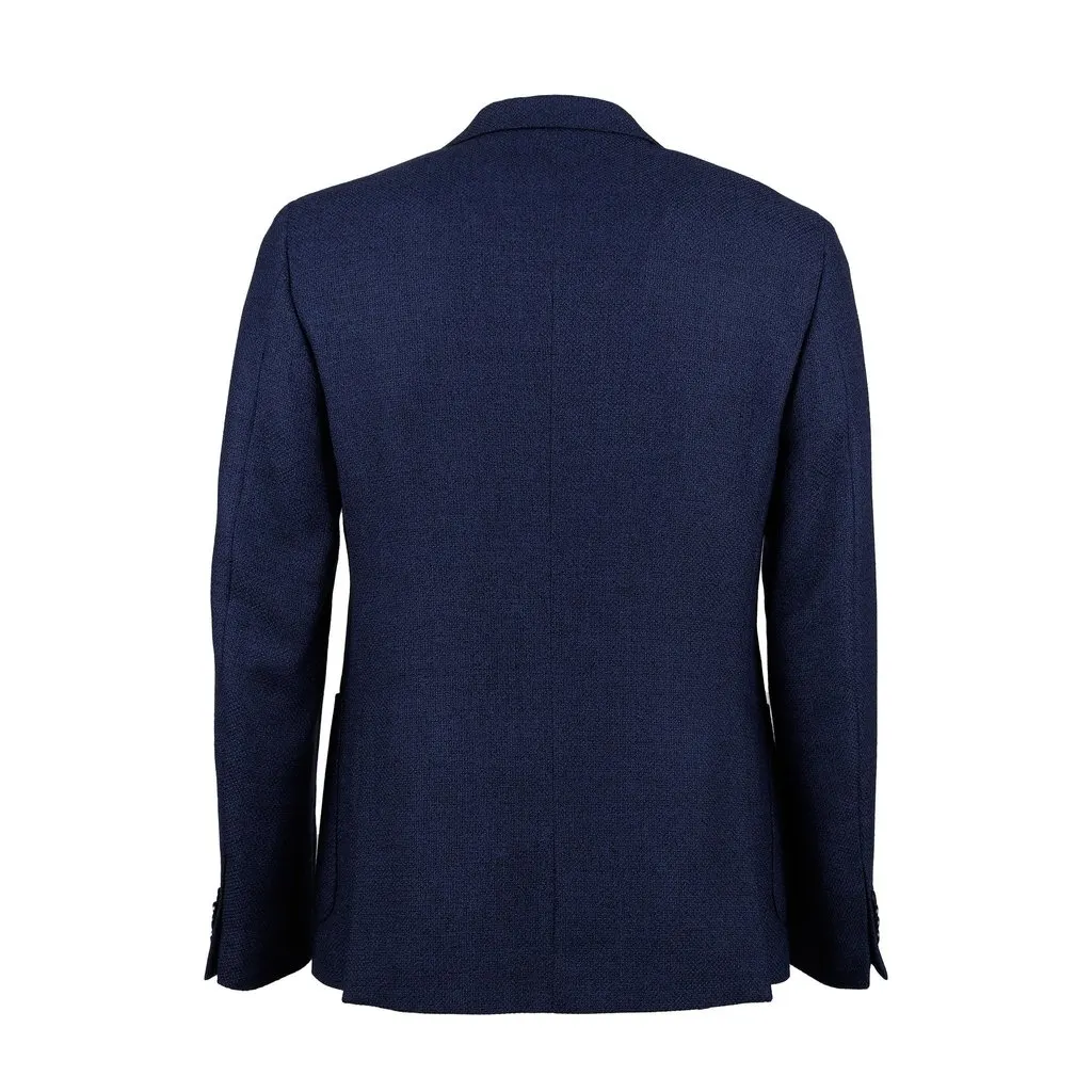 Unsigned Wool Blazer - '10s Red Wool Good - Back View