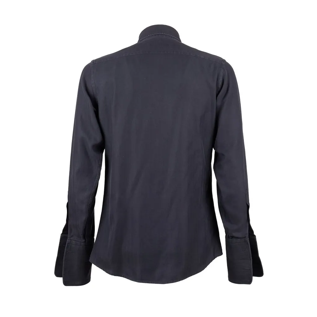 Gucci Cotton Shirt - '10s Black Cotton Good - Back View