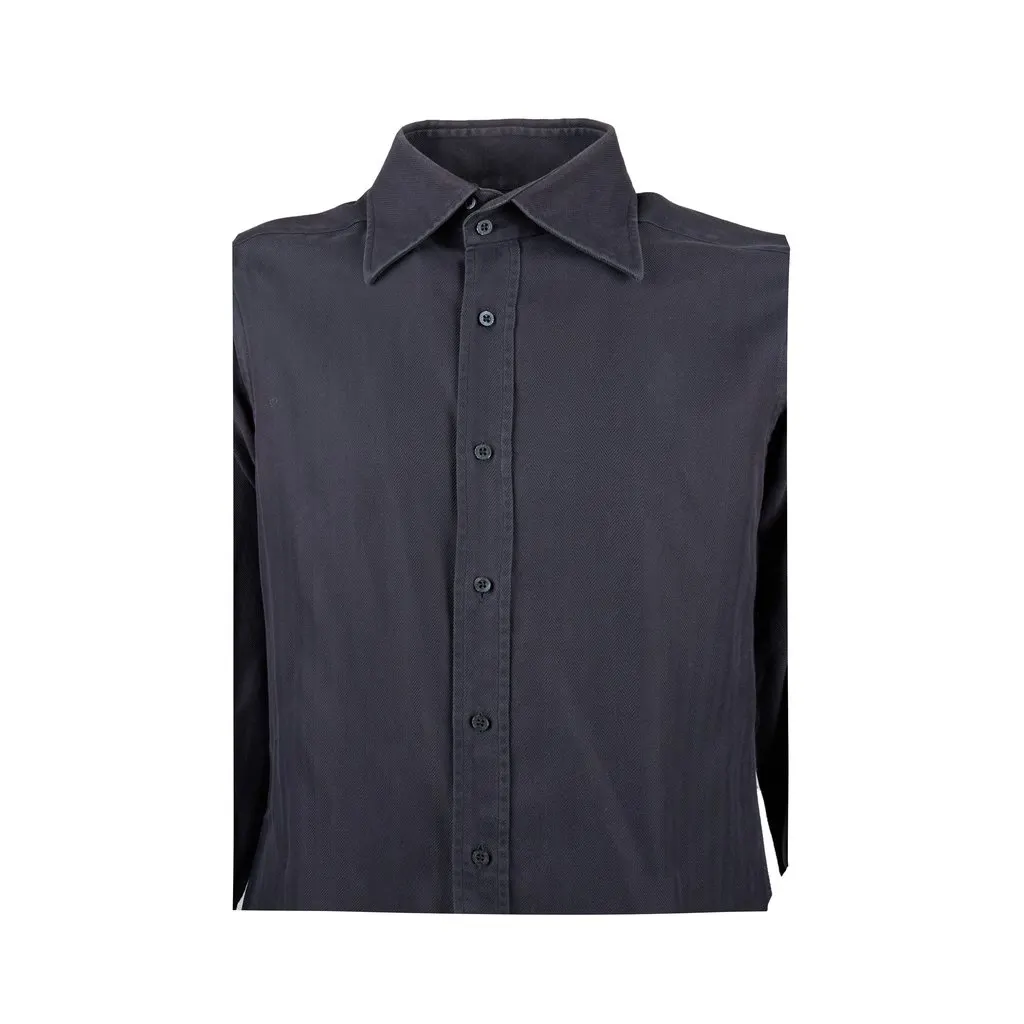 Gucci Cotton Shirt - '10s Black Cotton Good - Inside View