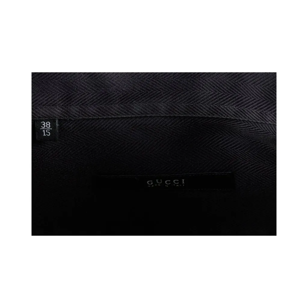 Gucci Cotton Shirt - '10s Black Cotton Good - Box View