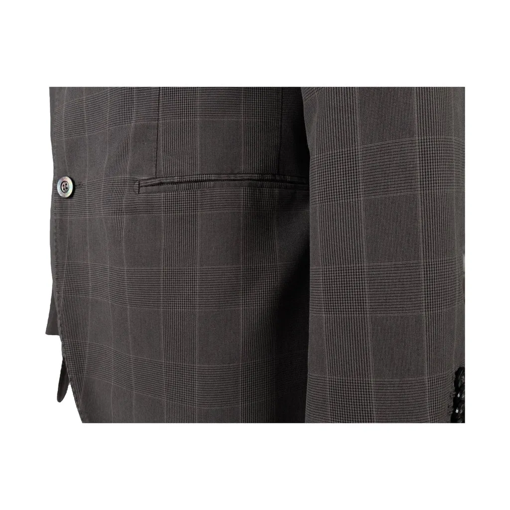 Boglioli Checkered Jacket - '10s Red Cotton Good - Box View