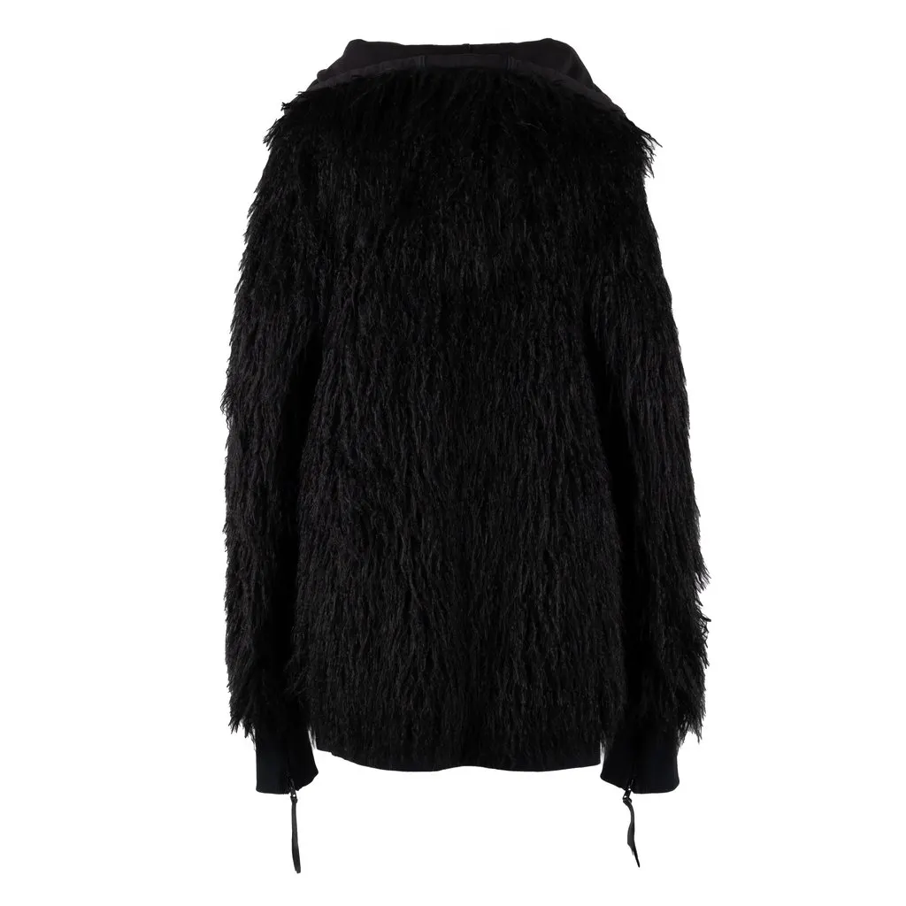 Unsigned Sweatshirt with Fringes - '10s Black Good - Back View
