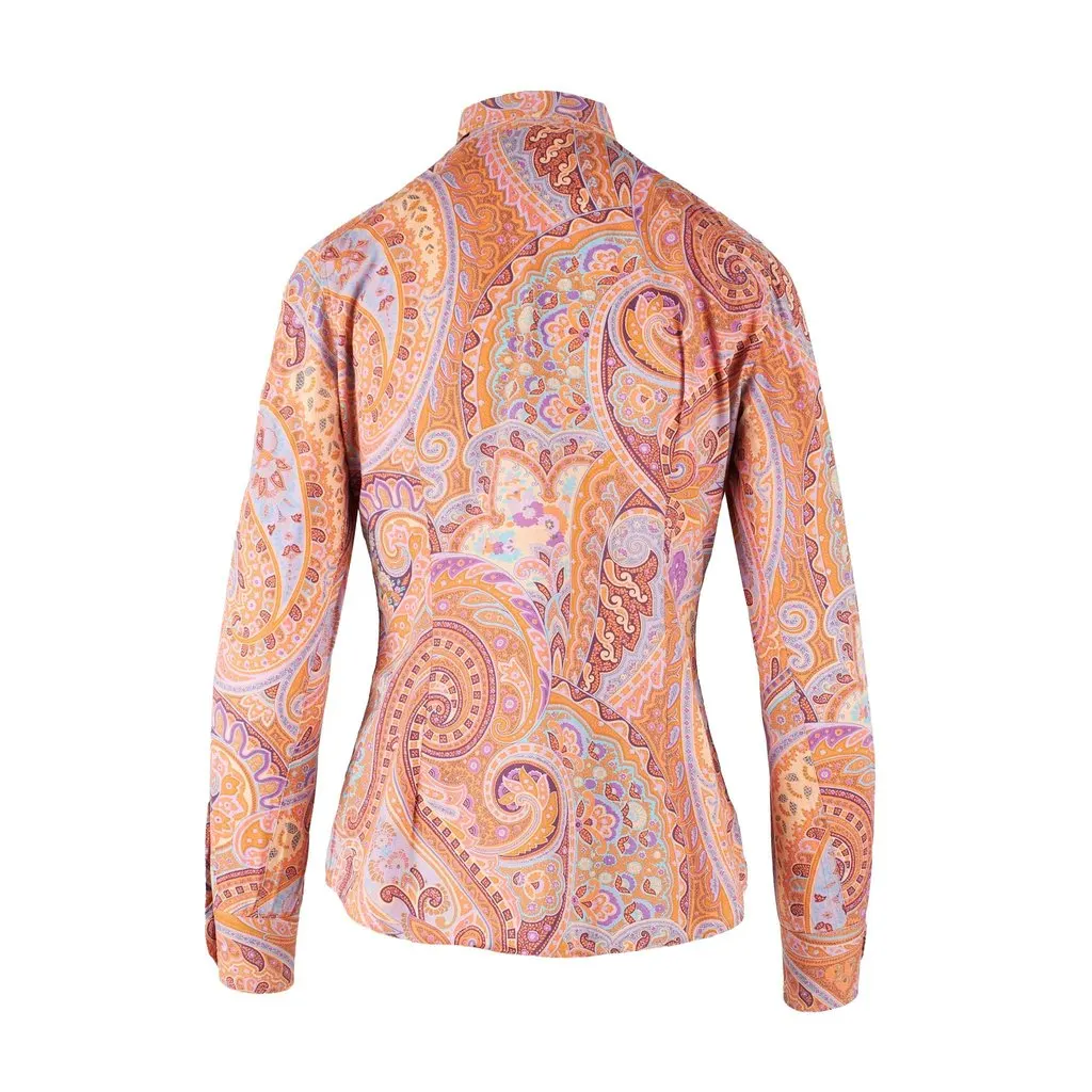 Etro Paisley Printed Shirt - '10s MultiColor Cotton Good - Back View