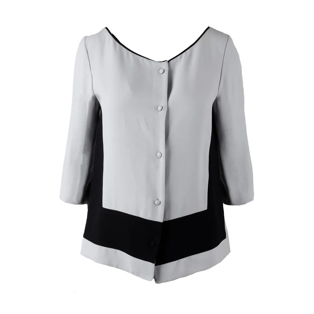 Prada Color Block Top - '10s Black Good - Back View