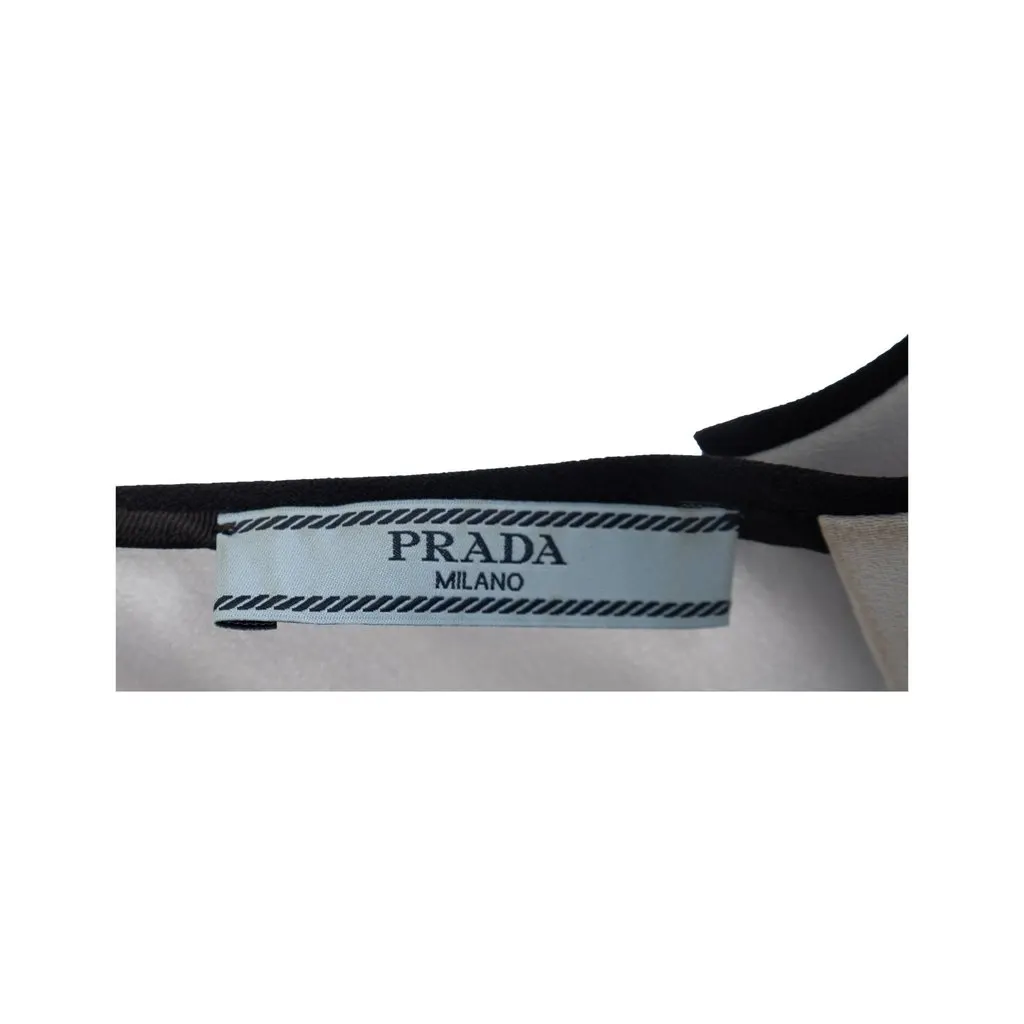 Prada Color Block Top - '10s Black Good - Model View