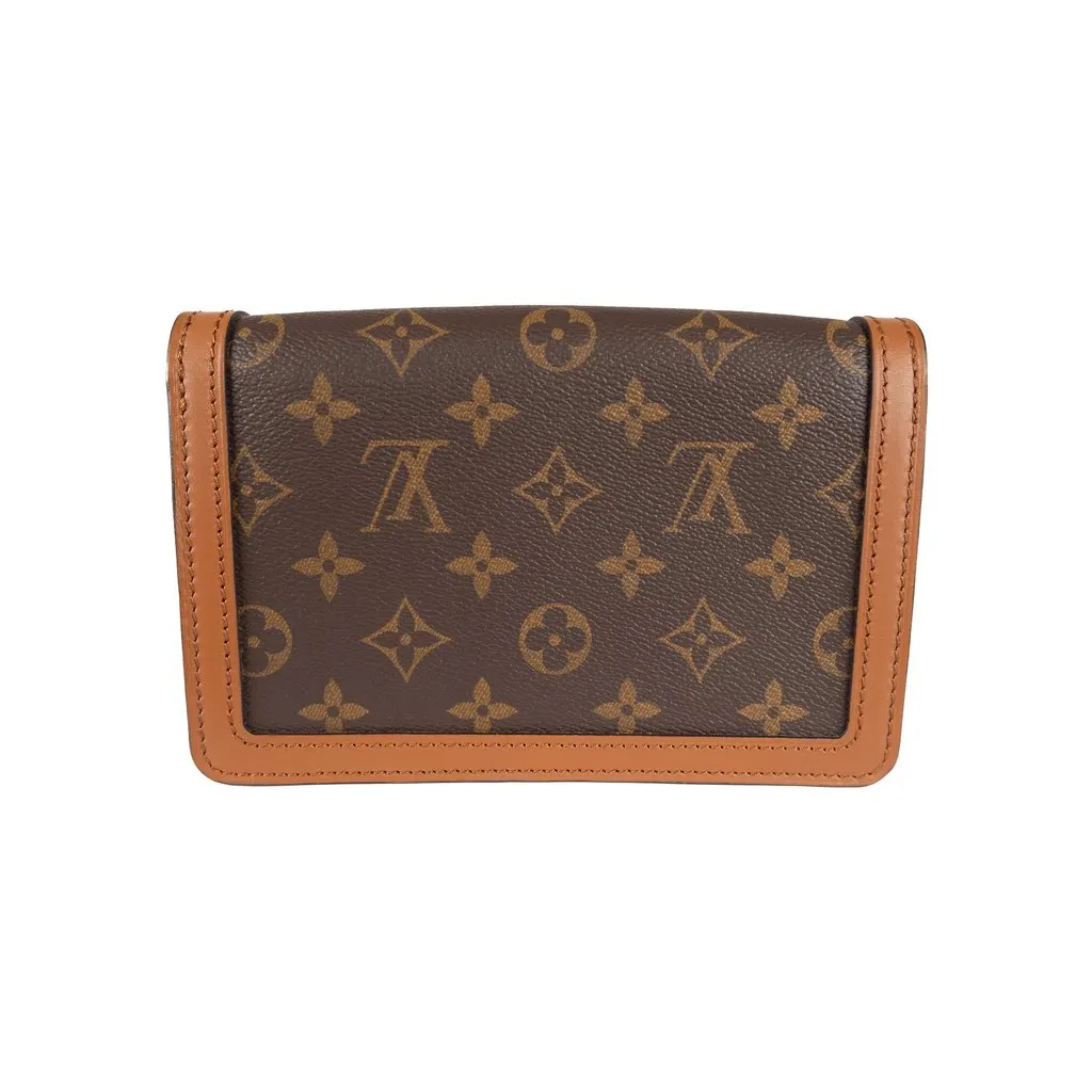 Louis Vuitton Monogram Reverse Canvas Dauphine Bumbag - '10s Brown Canvas Good - Model View