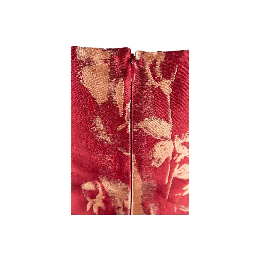 Vivienne Westwood Label Jacquard Silk Dress - '10s Red Canvas Good - Box View