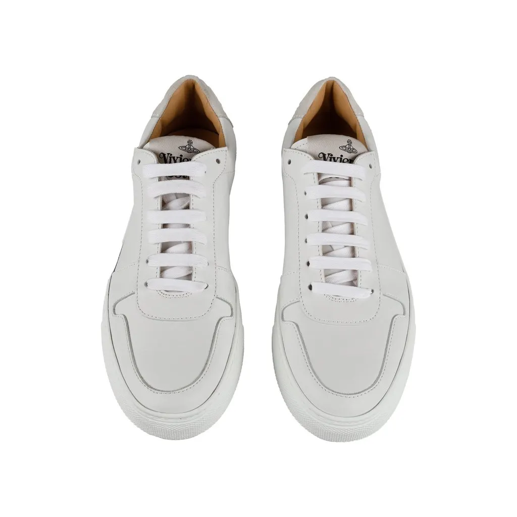 Vivienne Westwood Low Top Apollo Trainers - '10s White Leather Good - Inside View