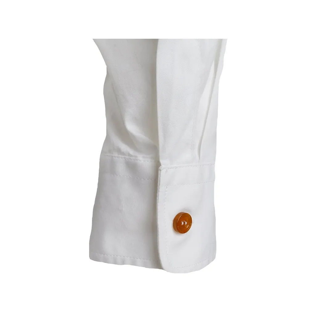 Vivienne Westwood Classic White Shirt - '10s White Cotton Good - Model View