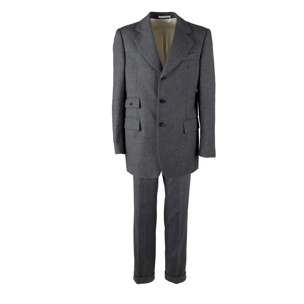 Vivienne Westwood Wool Suit - '00s Grey Wool Good - Front View