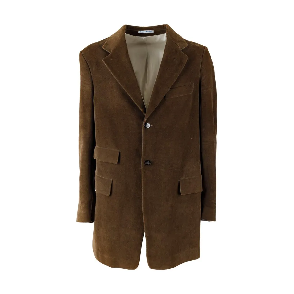 Vivienne Westwood Corduroy Suit - '00s Brown Cotton Good - Inside View