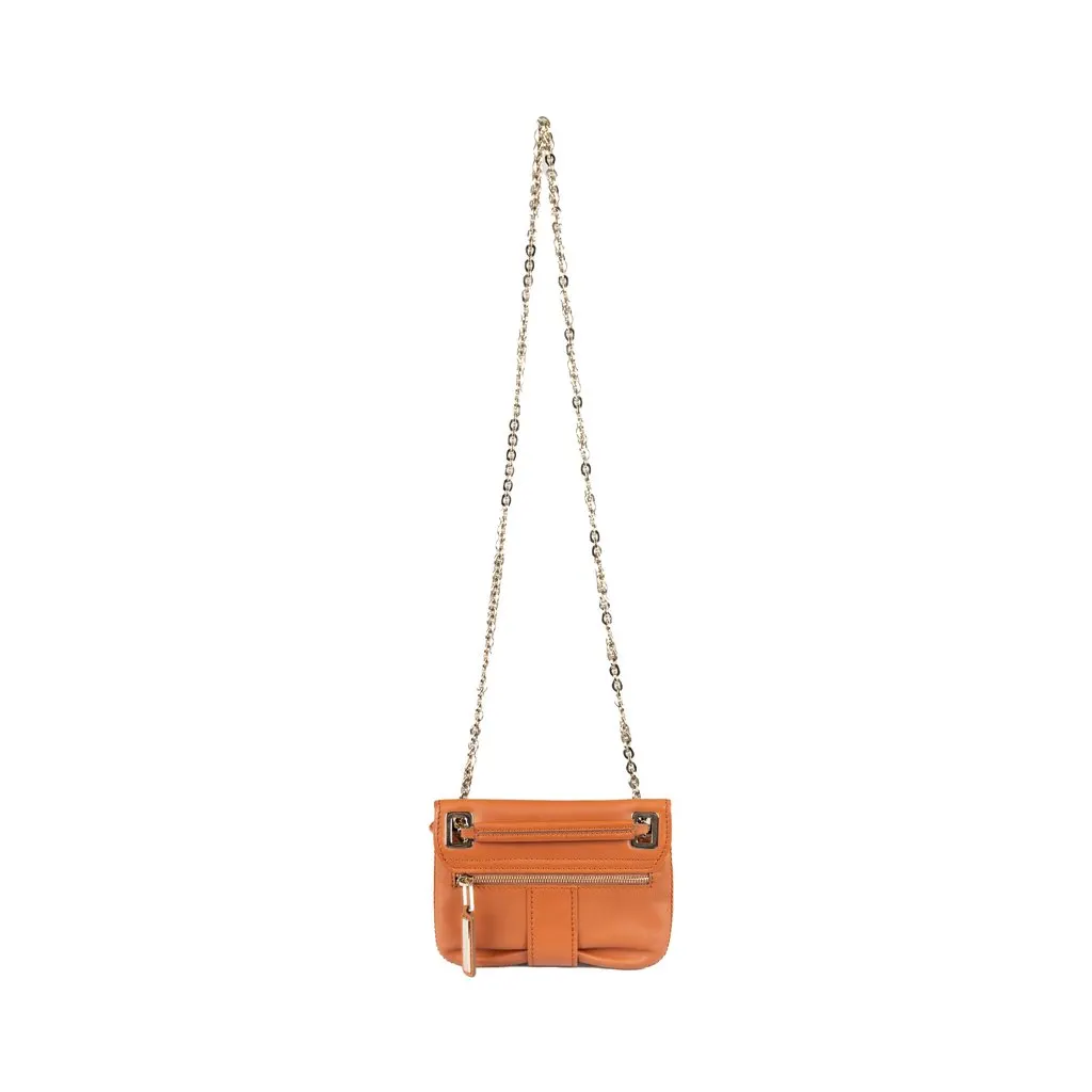 Roger Vivier Metro Shoulder Bag - '10s Brown Leather Good - Inside View