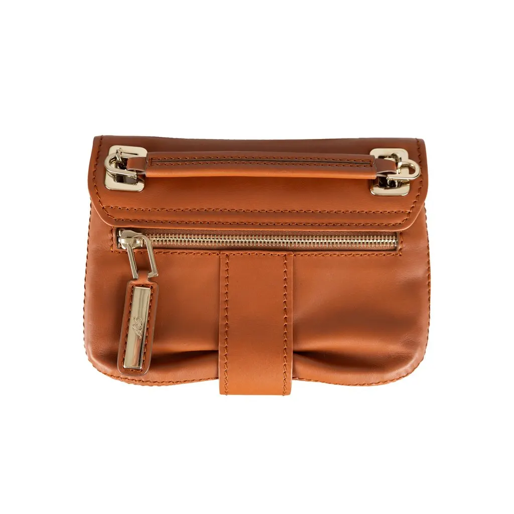 Roger Vivier Metro Shoulder Bag - '10s Brown Leather Good - Box View