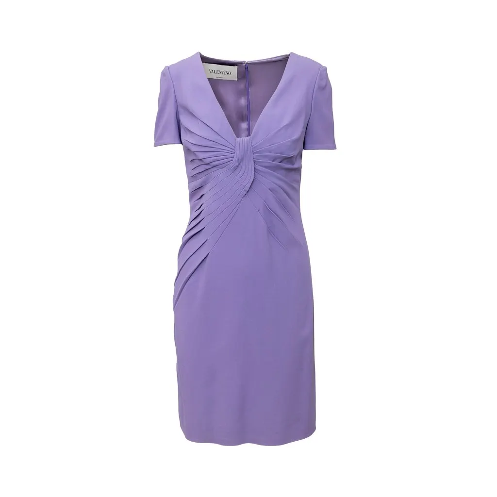 Valentino Neck Dress - '10s Red Good - Front View