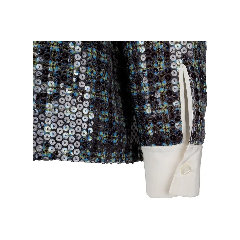 Prada Sequin Top - '10s White Good - Model View