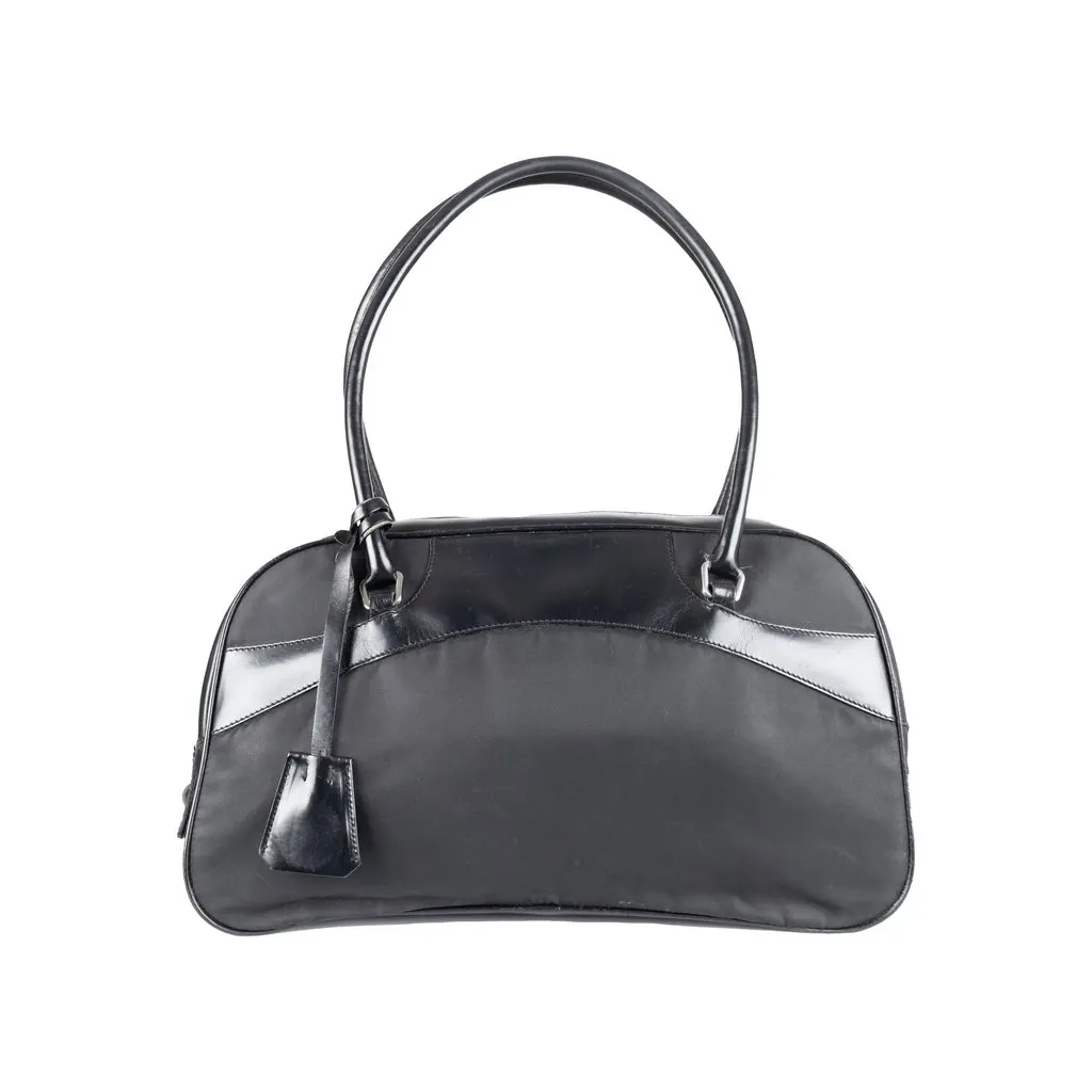 Prada Bowling Bag - '00s Silver Good - Front View