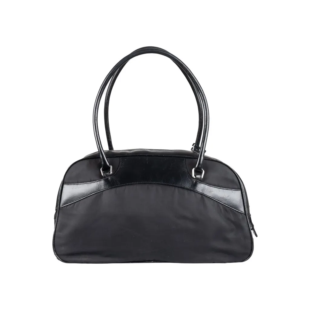 Prada Bowling Bag - '00s Silver Good - Back View