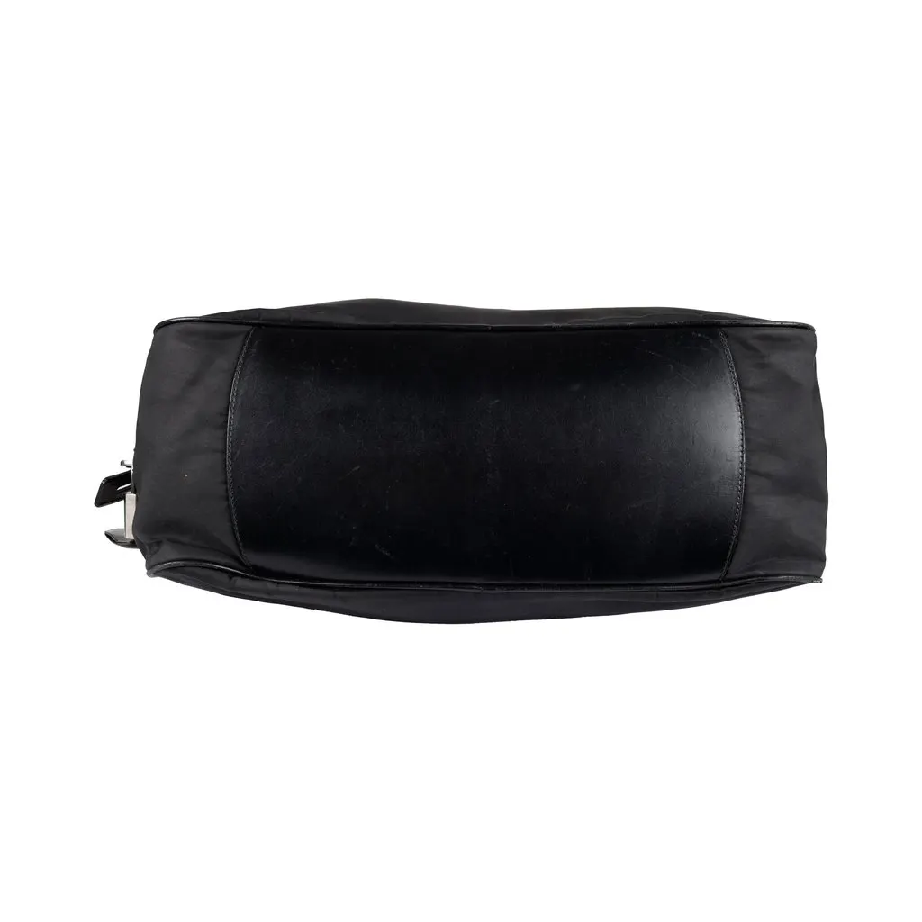 Prada Bowling Bag - '00s Silver Good - Model View