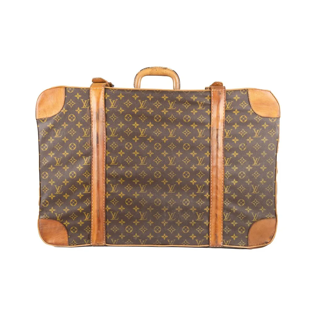 Louis Vuitton Monogram Stratos 60 Travel Bag - '80s White Canvas Good - Front View