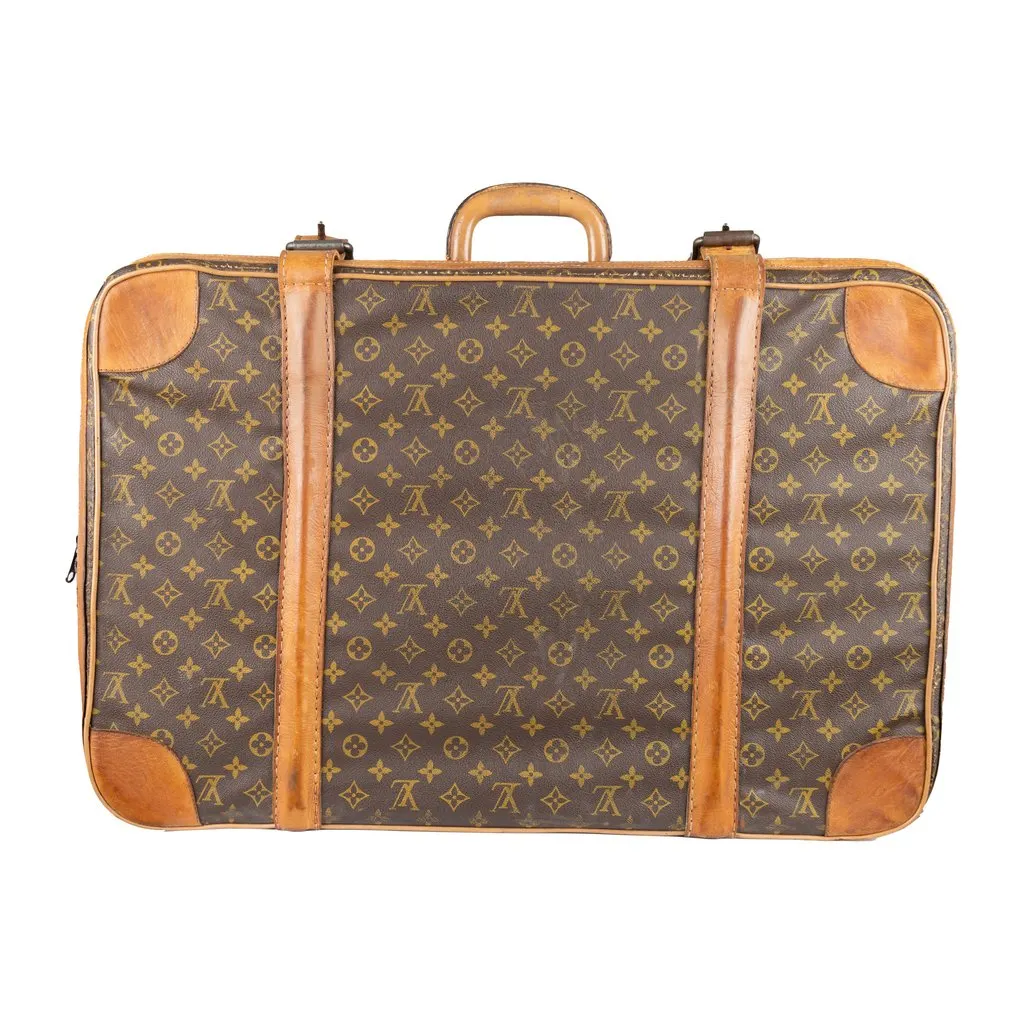 Louis Vuitton Monogram Stratos 60 Travel Bag - '80s White Canvas Good - Back View