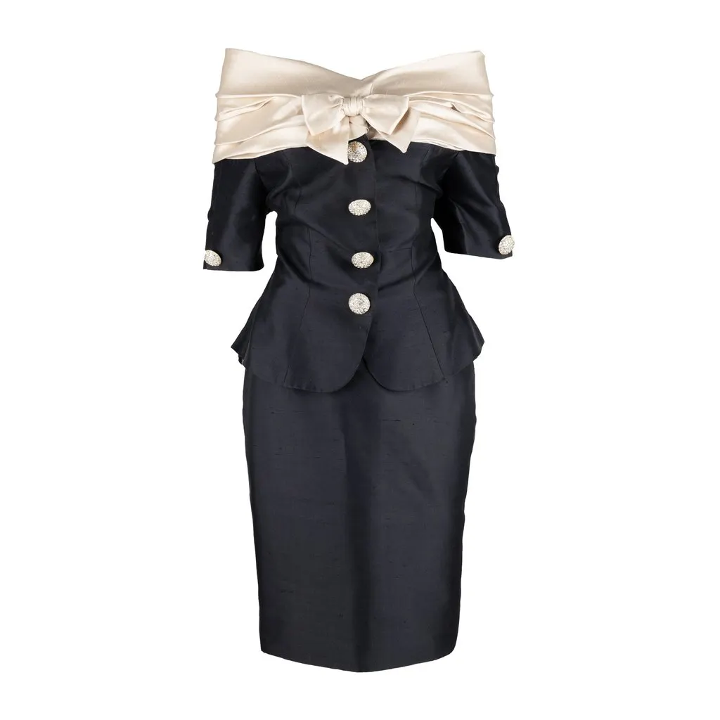 Christian Lacroix and Skirt Set - '90s White Good - Front View