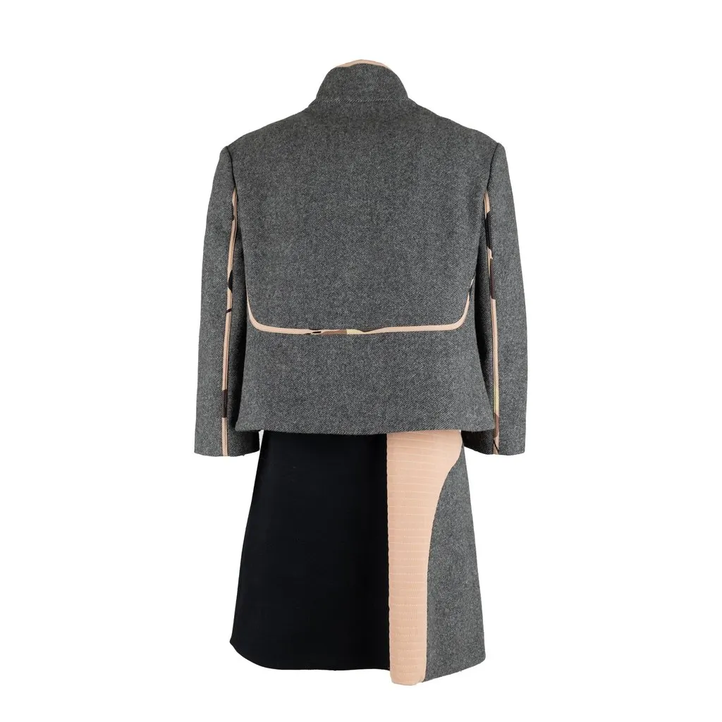 Marni Dress and Jacket Set - '10s Black Wool Good - Back View
