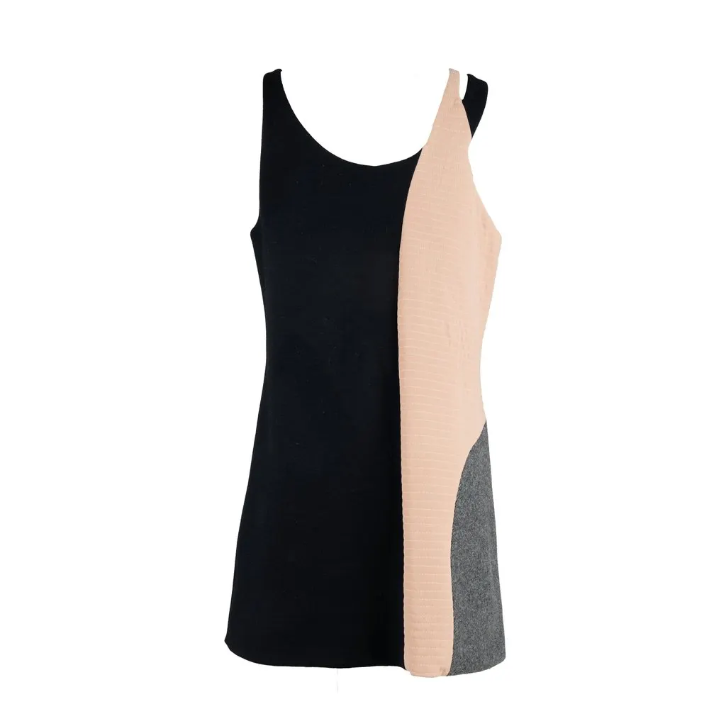 Marni Dress and Jacket Set - '10s Black Wool Good - Model View