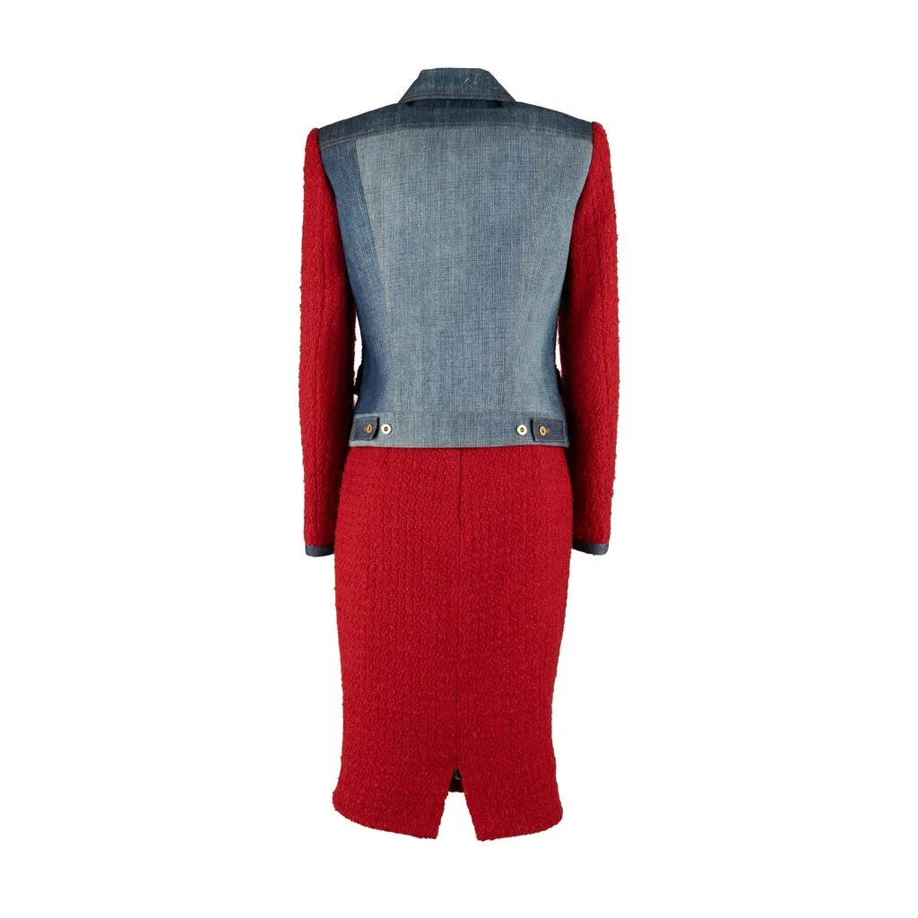 Dolce & Gabbana Denim and Wool Set - '10s Red Denim Good - Back View