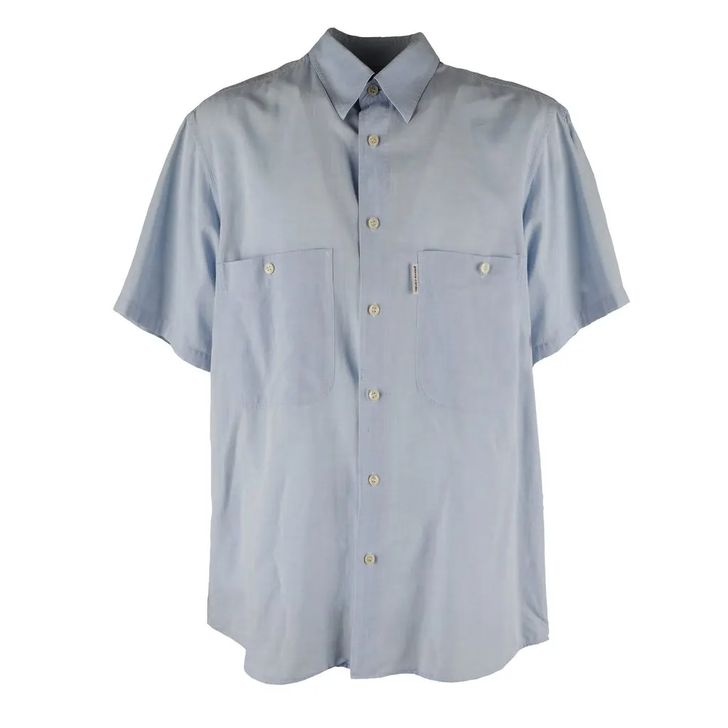 Pierre Cardin Casual Shirt - '10s Red Cotton Good - Front View