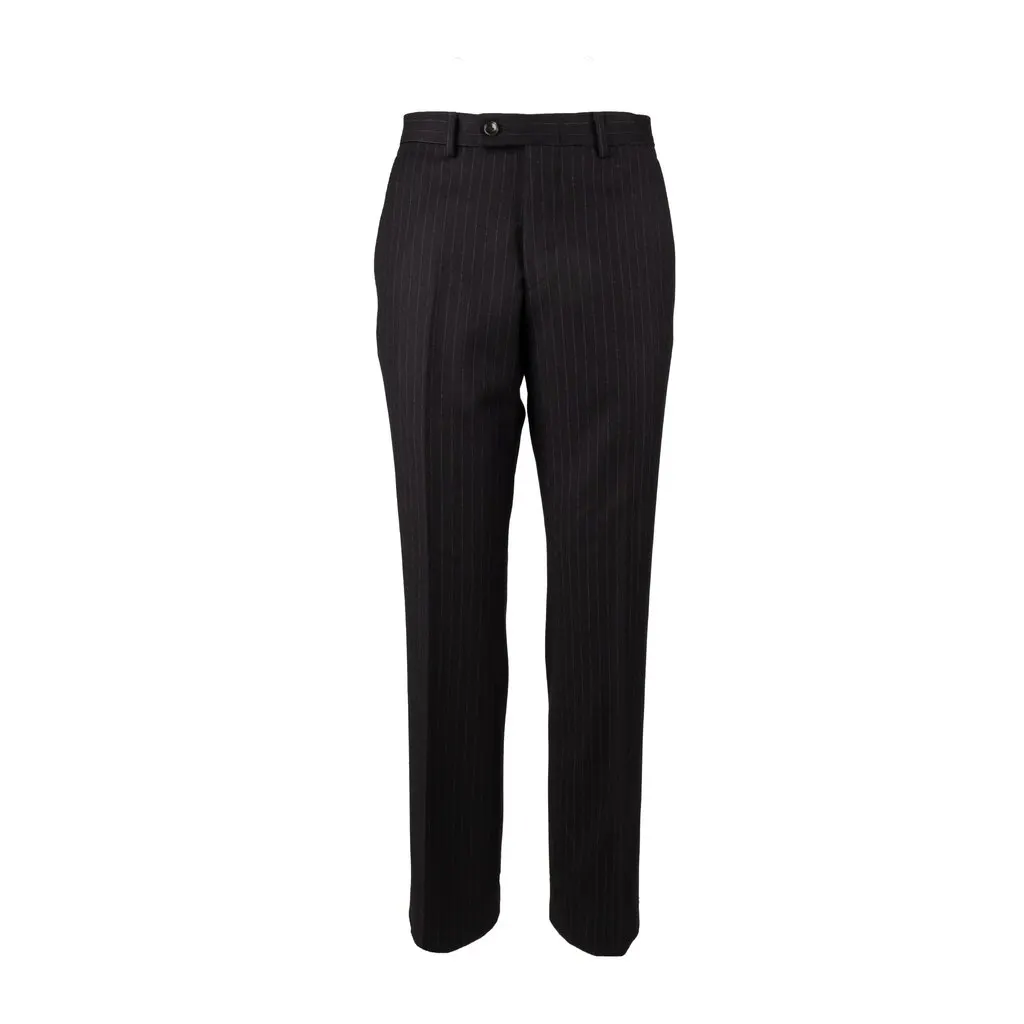 Gucci Pinstripe Pants - '10s Red Wool Good - Front View