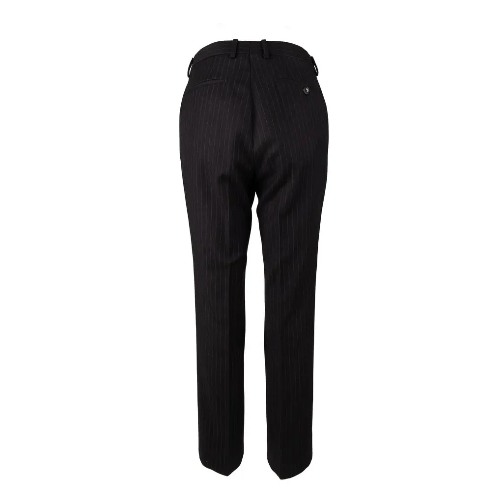 Gucci Pinstripe Pants - '10s Red Wool Good - Back View